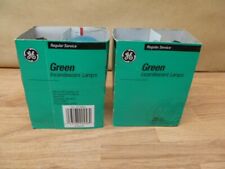 4  Vintage GE Lamps Green Light Bulbs WORKING 25W 120V - NOS Christmas picture