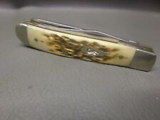 CASE XX U.S.A. POCKET KNIFE - AMBER BONE MINI TRAPPER #6207 SS - UNUSED - CLEAN picture