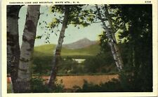 1940 White Mountains N.H. Chocorua Lake and Mountains Postcard 13-26 picture