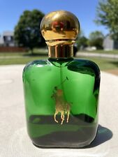 Vintage Ralph Lauren Green Polo Partial 4oz Bottle Spray Cologne From The 1980s picture