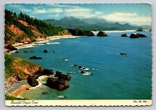 The Beautiful Oregon Coast Vintage Unposted Postcard picture