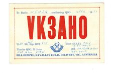 Ham Radio Vintage QSL Card     VK3AHO   1959   AUSTRALIA picture