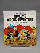 1976 Walt Disney's - Mickey's Circus Adventure Mini Pop-Up Children's Book picture