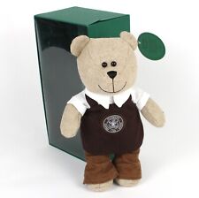 Starbucks Bearista Bear Pike Place Store 2016 Plush in box Brown apron 9 in Boy picture