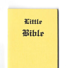 c1950s Little Bible Yellow Evangel Press Nappanee Indiana IN Religious Book Mini picture