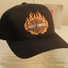 Vintage Harley Davidson Hat Flame Logo/Bar Shield NOS picture
