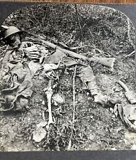 Post Mortem WW1 Soldier Stereoview c1918 Chemin des Dames France Keystone picture