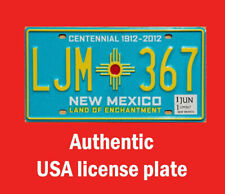 NEW MEXICO REAL AUTHENTIC LICENSE PLATE AUTO NUMBER CAR TAG SANTA FE NM ZIA SUN picture