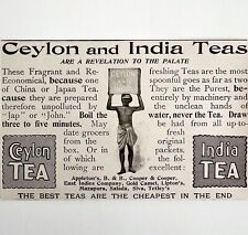 Ceylon And India Tea 1897 Advertisement Victorian Economical Beverage DWFF19 picture