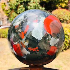 6.24LB Natural African blood stone ball crystal Quartz polished Sphere Healing picture