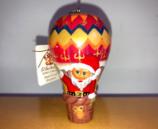 G. DeBrekht Santa Claus Hot Air Balloon Ornament Hand Painted Christmas 87105-2 picture