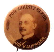circa 1897 EDWARD KAUFMANN  for County Clerk Hudson NY 7/8