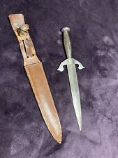 Vintage Toledo Spain Dagger Letter Opener With Leather Sheath  picture