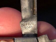 Vntg 2-7/8” Craftsman 9518 2-Blade Jigged Faux Bone Handles Folding Pocket KNIFE picture