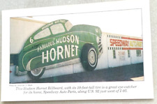 Marshall Teague Hudson Hornet Postcard 1947 1948 1949 1950 1951 1952 1953 1954 picture