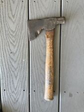 Solid Wood Handle Vintage USA Made Carpenters Hatchet picture