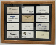 Car Company Business Cards Mounted Duesenberg Ford Chrysler Chevrolet Buick picture