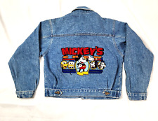 Vintage 90s Disney Mickey & Co Mickey's Crew Denim Women Jacket size L (YOUTH?) picture