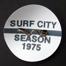 Scarce 1975 Surf City NJ Seasonal Beach Badge Tag New Jersey picture