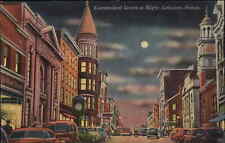 Lebanon Pennsylvania PA Street Scene c1940s Linen Postcard picture