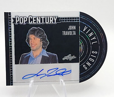 2024 Leaf Pop Century JOHN TRAVOLTA Vinyl Signs Die Cut Black Scope 3/3 - GREASE picture