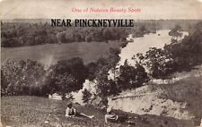 1914 ILLINOIS PHOTO POSTCARD: VIEW OF A BEAUTY SPOTS IN PINCKNEYVILLE, IL picture