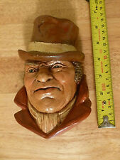 Chalkware Head Bill Sykes from Oliver Twist  Wall Hanging (Legend Products?). picture