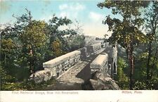 Milton Massachusetts~Blue Hill Reservation~Eliot Memorial Bridge~1912 Postcard picture