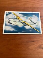 1942 Postcard US Navy Martin Patrol Bomber WWII Era Airplane picture