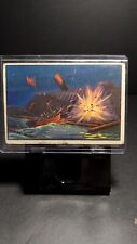 1954 Bowman US Navy Victories DESTROYED ALBEMARLE BY TORPEDO Black Back #5 picture