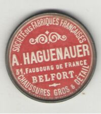 Vintage FRENCH MANUFACTURING Society Belfort , France pocket mirror picture