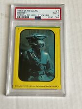 1983 Star Wars Return Of The Jedi Stickers #7 Boushh PSA 9 Rare Only 5 Higher picture