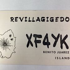 Benito Juarez Island Mexico QSL Radio Card 1973 Carlos Levy Revillagigedo picture