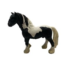 Schleich Tinker Stallion Draft Horse 2007 Retired Black & White 5.5”x5” picture