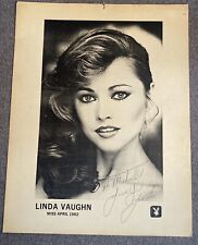 Linda Vaughn Signed Miss April 1982 Playboy Promo“Hi Michael Love Ya, Linda” picture