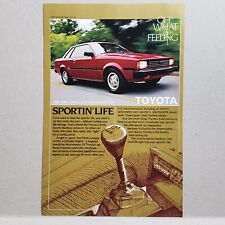 1982 Toyota Corolla Sports Hardtop Print Ad picture