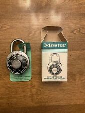 Vintage Master 1525 Combination Padlock With Box & Combination picture