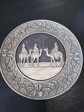 Vtg Chilmark Pewter Three Wisemen Hangable 3D Numbered Plate, 1979 picture