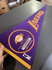 Vintage Original CLEAN 1969 NBA The Forum Los Angeles LAKERS Basketball Pennant picture