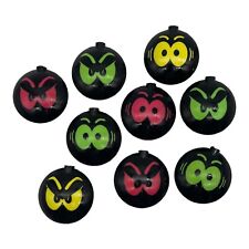 Vintage 9 Spooky Eerie Eyes Light String Cover Only Blow Molds Halloween Decor picture