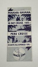 Travel Brochure Grace Line Cruise NY Panama Havana Ship Santa picture