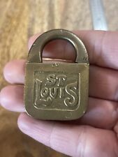 Vintage Antique Old St. Louis Padlock No Key Lock picture