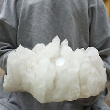 7.6lb Large Natural White Phantom Quartz Crystal Cluster Rough Specimen Healing picture