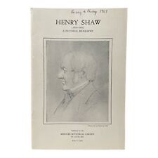 Vintage 1957 Henry Shaw Pictorial Biography Missouri Botanical Garden Booklet picture