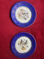 Antique Royal Vienna Porcelain Ducks 2 Plates Lot Of 2 picture