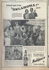 1948 newspaper ad for Falstaff Beer - an 