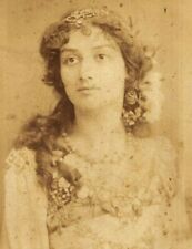 Cabinet Card Photo Beautiful Woman Long Hair Actress? W D Downey London  picture