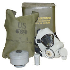 Military Respirator USA M9A1 Mask Filter Sealed Original Tin NEW VTG NBC CBRN  picture