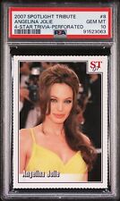 2007 Spotlight Tribute 4-Star Trivia Angelina Jolie #8 PSA 10 POP 2 picture