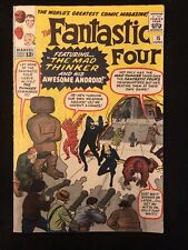 FANTASTIC FOUR 15 5.0 1ST MAD THINKER MYLITE 2 DOUBLE BOARDED 1963 MARVEL FH picture